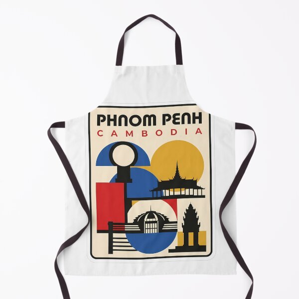 Item preview, Phnom Penh Cambodia Retro Geometric Landmark Scene designed and sold by k3rstman1.