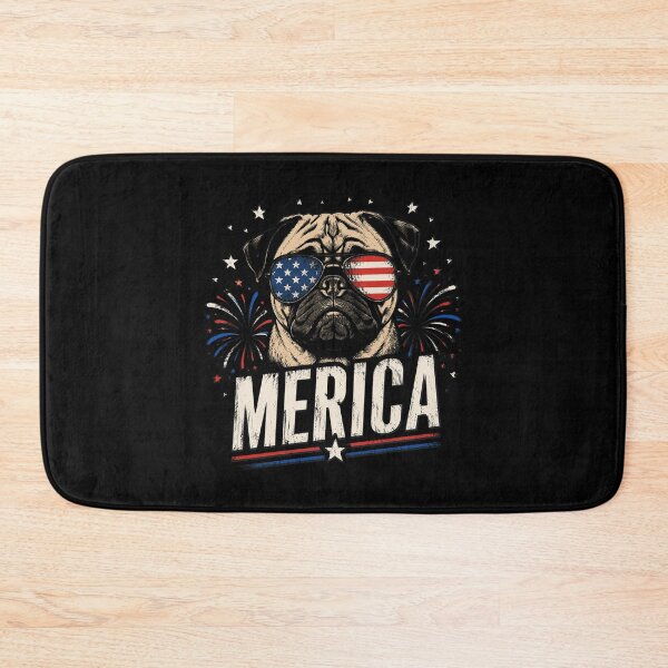 Item preview, Merica Pug 4th of July designed and sold by OlakunleOloroz.