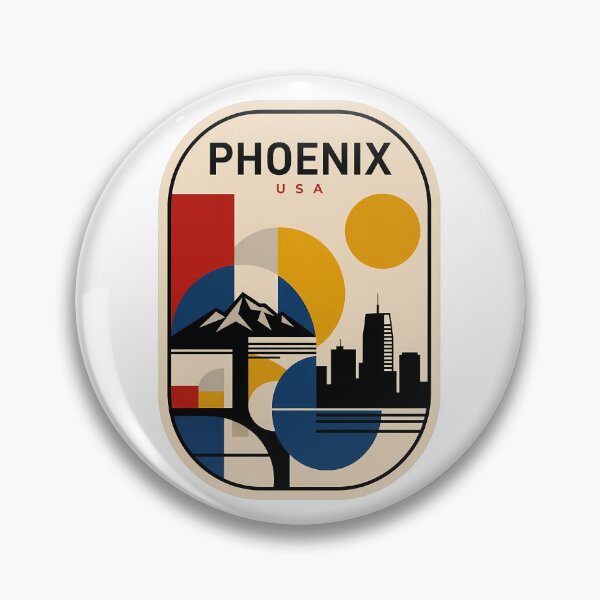 Item preview, Retro Phoenix Arizona Geometric City Skyline designed and sold by k3rstman1.