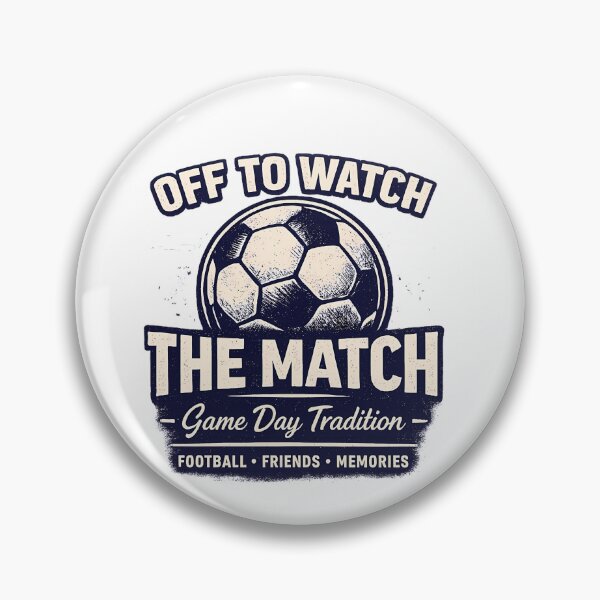 Item preview, OFF TO WATCH THE MATCH, Vintage Aesthetic Sport Gift designed and sold by OROSTATE.