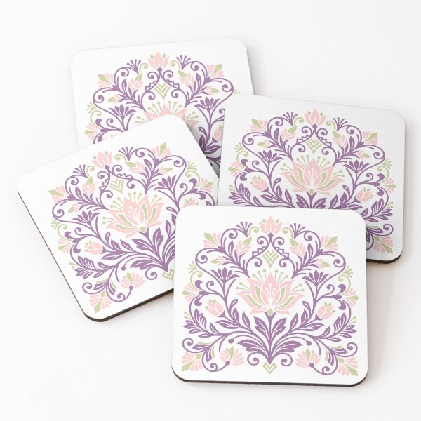 Item preview, Floral ornament in scandinavian folk style designed and sold by LiluGross.