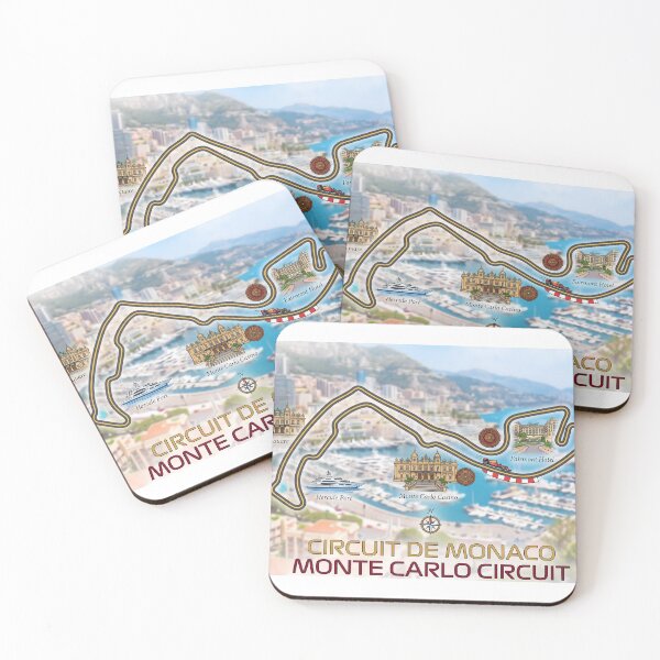 Item preview, Circuit de Monaco Map Art – Vintage Monte Carlo Track Illustration designed and sold by mentosdesigner.
