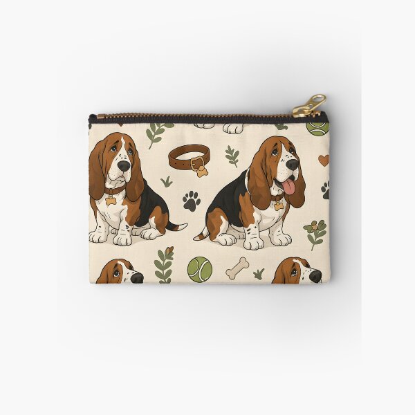 Item preview, Basset Hound Bliss – Cute Dog Lover Seamless Pattern designed and sold by blankTeeShirt.