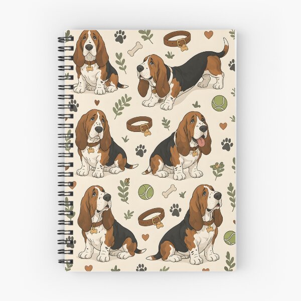 Item preview, Basset Hound Bliss – Cute Dog Lover Seamless Pattern designed and sold by blankTeeShirt.