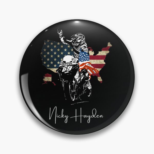Item preview, Nicky Hayden Victory American Flag Map designed and sold by StencilMenace.