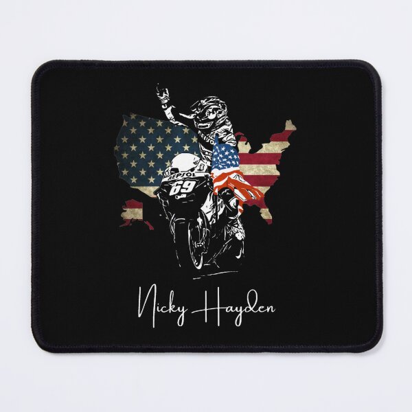 Item preview, Nicky Hayden Victory American Flag Map designed and sold by StencilMenace.