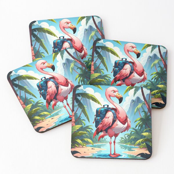 Item preview, Adventurous flamingo designed and sold by ZeusGallery.