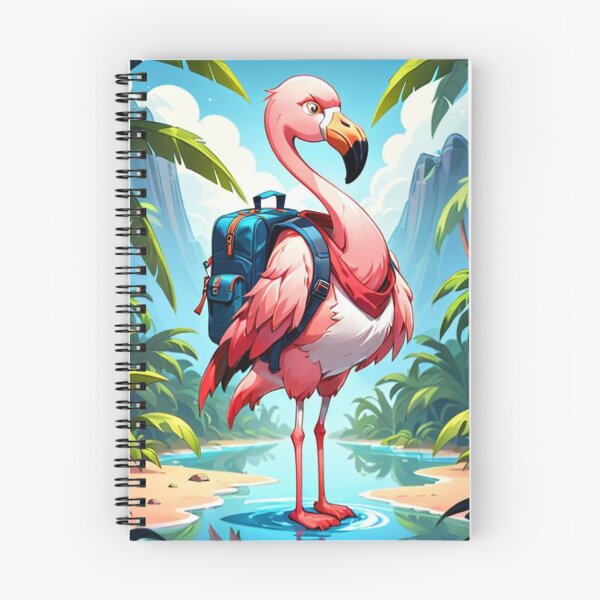 Artikelvorschau, Abenteuerlustiger Flamingo entworfen und verkauft von ZeusGallery.