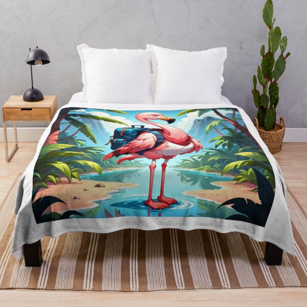 Item preview, Adventurous flamingo designed and sold by ZeusGallery.