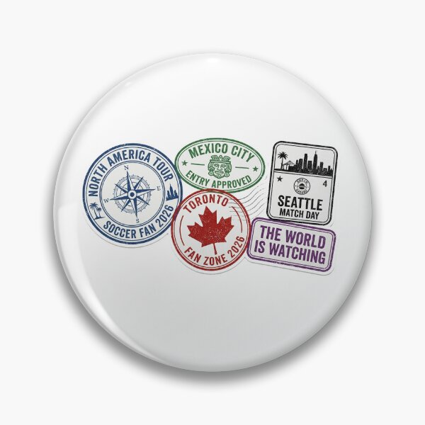 Item preview, 2026 Football North America Tour Passport Stamps - Fan Travel Gear designed and sold by Color Verse1.