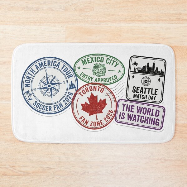 Item preview, 2026 Football North America Tour Passport Stamps - Fan Travel Gear designed and sold by Color Verse1.