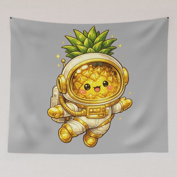 Item preview, Cute Astronaut Pineapple Space Suit Funny Kawaii Fruit Design designed and sold by irfanshikh.