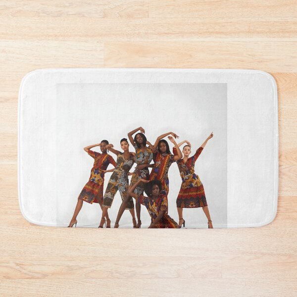 Item preview, Vibrant African Women in Ankara Dresses designed and sold by SavannaCanvas.