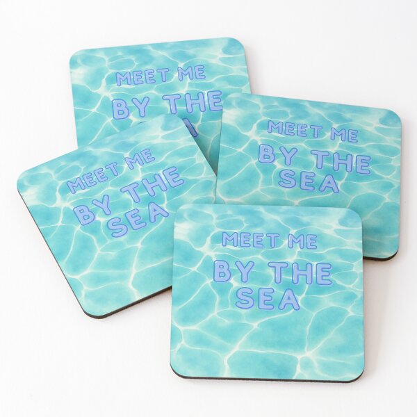Item preview, Meet Me by the Sea | Coastal Summer Typography | Ocean Inspired Design designed and sold by VariusDesigns.