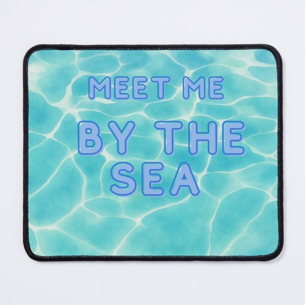Item preview, Meet Me by the Sea | Coastal Summer Typography | Ocean Inspired Design designed and sold by VariusDesigns.