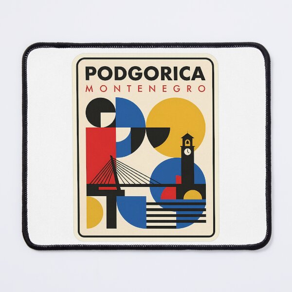 Item preview, Podgorica Montenegro Geometric Modernist City Landmark designed and sold by k3rstman1.