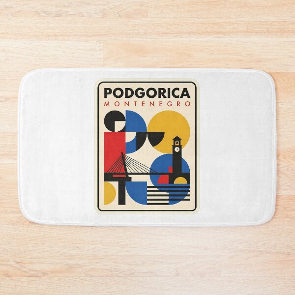 Item preview, Podgorica Montenegro Geometric Modernist City Landmark designed and sold by k3rstman1.