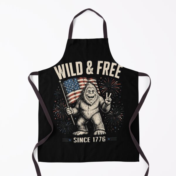 Item preview, Patriotic Bigfoot Wild and Free Since 1776 designed and sold by OlakunleOloroz.