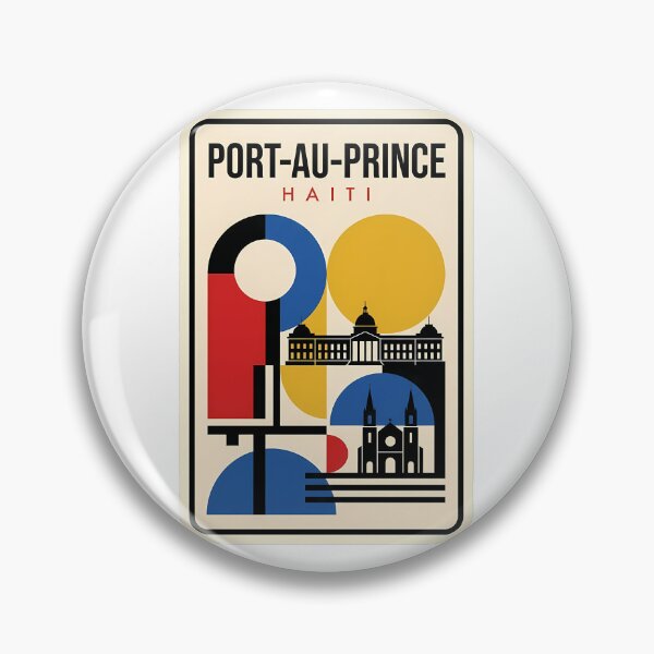 Item preview, Port-au-Prince Haiti Mid Century Modern Cityscape designed and sold by k3rstman1.