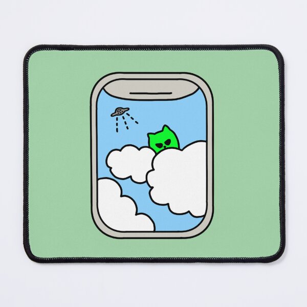 Item preview, an alien in the window of the plane designed and sold by superbaechoo.