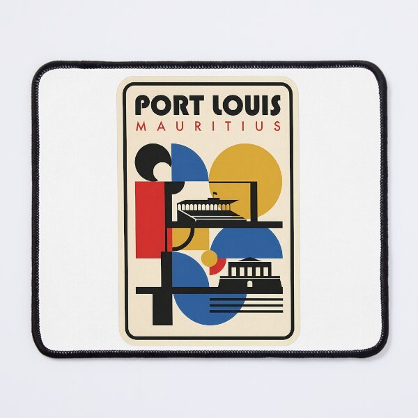 Item preview, Port Louis Mauritius Retro Geometric Bauhaus Travel designed and sold by k3rstman1.