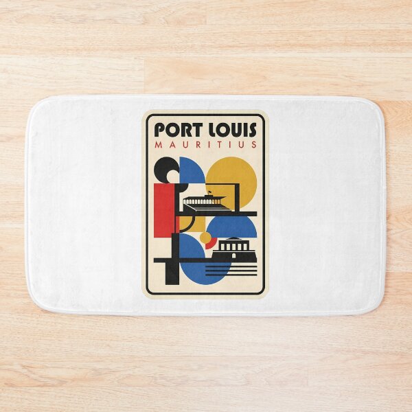 Item preview, Port Louis Mauritius Retro Geometric Bauhaus Travel designed and sold by k3rstman1.