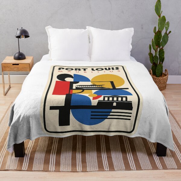 Item preview, Port Louis Mauritius Retro Geometric Bauhaus Travel designed and sold by k3rstman1.