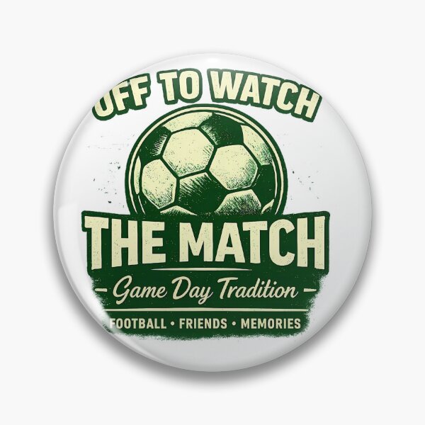 Item preview, OFF TO WATCH THE MATCH, Vintage Aesthetic Sport Gift designed and sold by OROSTATE.