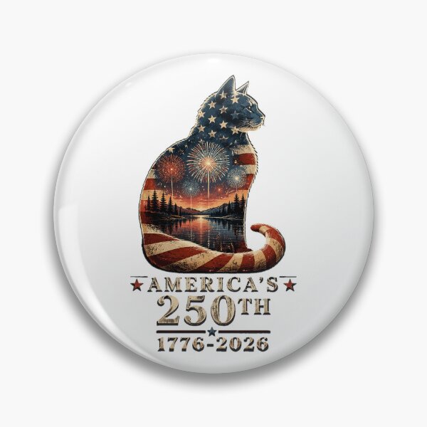 Item preview, Patriotic Cat America's 250th Anniversary 1776 2026 designed and sold by OlakunleOloroz.