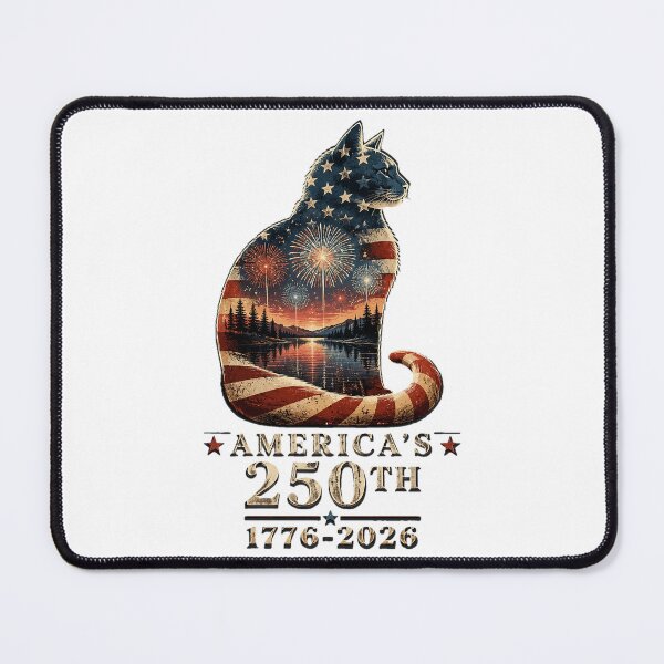 Item preview, Patriotic Cat America's 250th Anniversary 1776 2026 designed and sold by OlakunleOloroz.