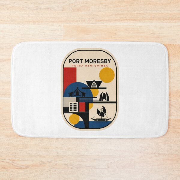 Item preview, Port Moresby Papua New Guinea Retro Geometric Art designed and sold by k3rstman1.