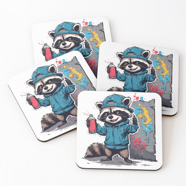 Item preview, Cool graffiti racoon designed and sold by MarioBellucci.