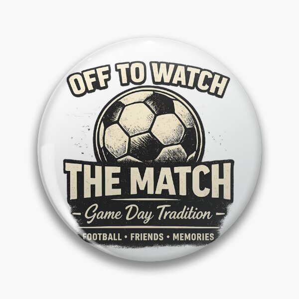 Item preview, OFF TO WATCH THE MATCH, Vintage Aesthetic Sport Gift designed and sold by OROSTATE.