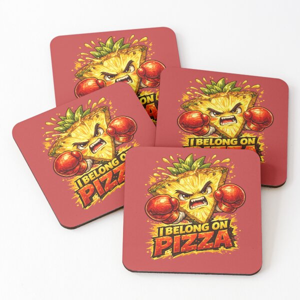 Item preview, I Belong On Pizza Funny Angry Pineapple Boxing Quote Design designed and sold by irfanshikh.