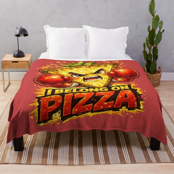 Item preview, I Belong On Pizza Funny Angry Pineapple Boxing Quote Design designed and sold by irfanshikh.