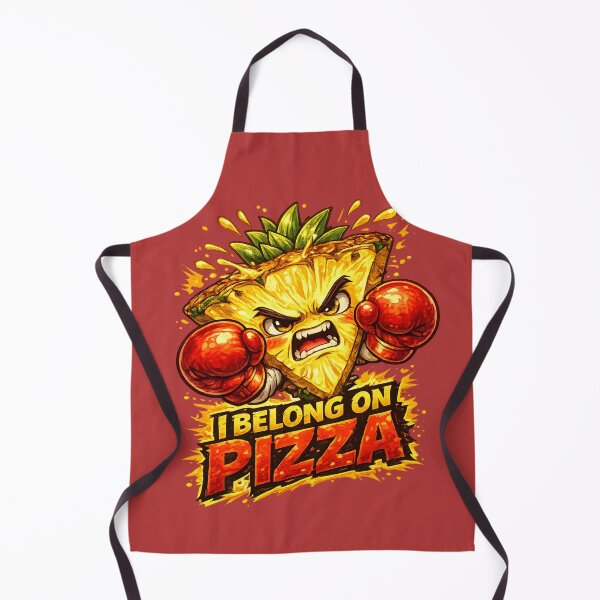 Item preview, I Belong On Pizza Funny Angry Pineapple Boxing Quote Design designed and sold by irfanshikh.