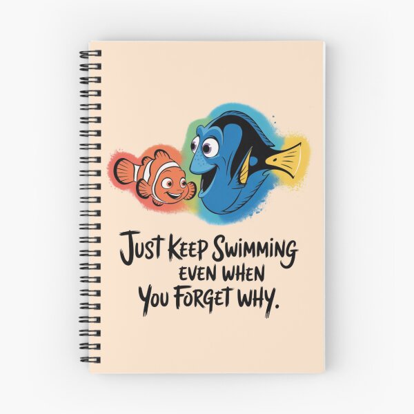 Item preview, Nemo and Dory - Just keep swimming even when you forget why. designed and sold by 123ks.