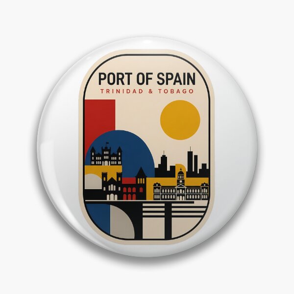 Item preview, Retro Port Of Spain Trinidad and Tobago Skyline designed and sold by k3rstman1.