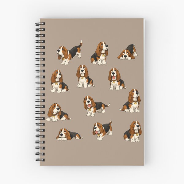 Item preview, Basset Hound Puppy Expressions Stickers designed and sold by blankTeeShirt.