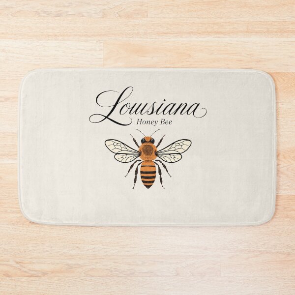 Item preview, Louisiana Honey Bee State Insect Retro Poster designed and sold by The-Drip-Studio.