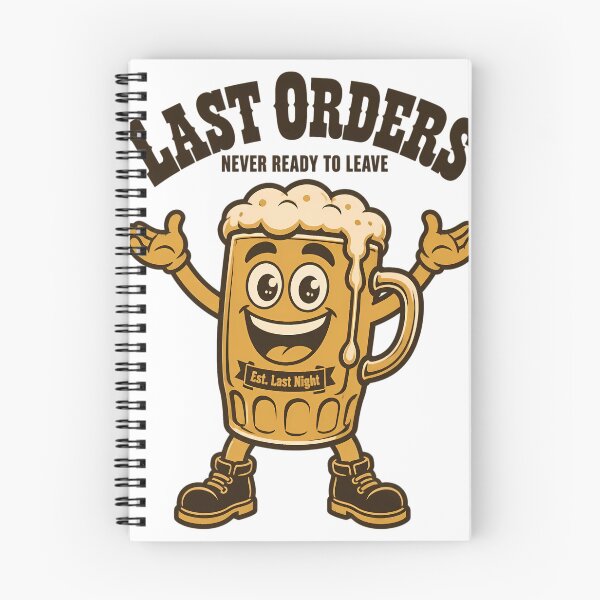 Item preview, Last Orders Never Ready To Leave - Pub Pint Graphic designed and sold by Barcud Designs.