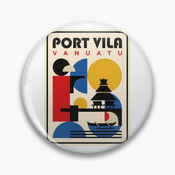 Item preview, Port Vila Vanuatu Tropical Abstract Geometric Travel designed and sold by k3rstman1.