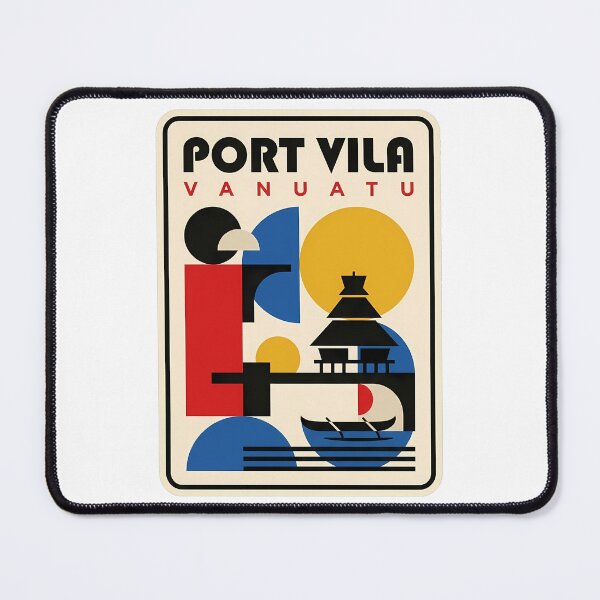 Artikelvorschau, Port Vila, Vanuatu, Tropische abstrakte geometrische Reise entworfen und verkauft von k3rstman1.