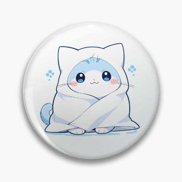 Item preview, Bath Time Cat — Cozy Towel Kawaii Sticker designed and sold by tommysworks.