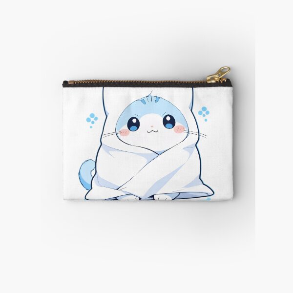 Item preview, Bath Time Cat — Cozy Towel Kawaii Sticker designed and sold by tommysworks.