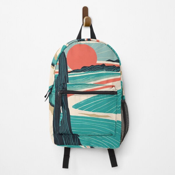 Item preview, Retro Coastal Sunset – Minimalist Ocean Landscape Art designed and sold by KiraChie.