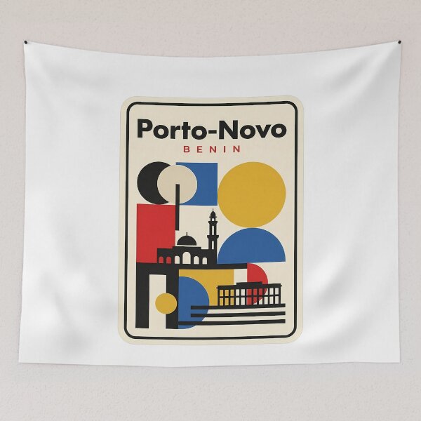Item preview, Porto-Novo Benin Geometric Mid-Century Travel Style designed and sold by k3rstman1.