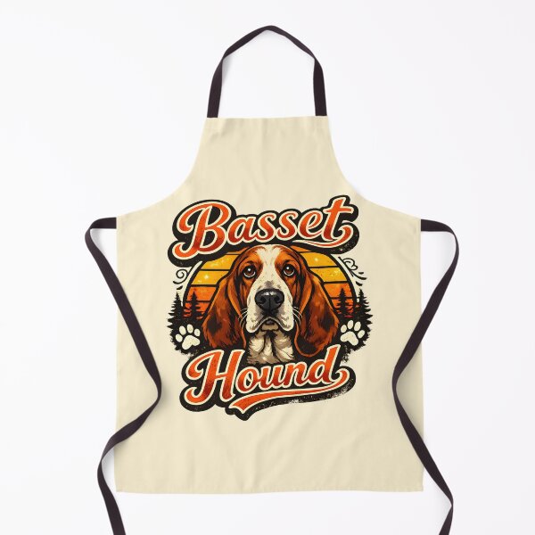 Item preview, Vintage Basset Hound Sunset Retro Dog Lover Design designed and sold by blankTeeShirt.