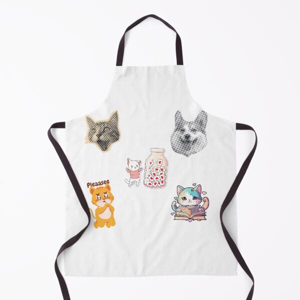 Item preview, Kawaii Cats & Dogs Sticker Sheet - Cute and Retro Pet Doodles designed and sold by UniqueVibesArt.