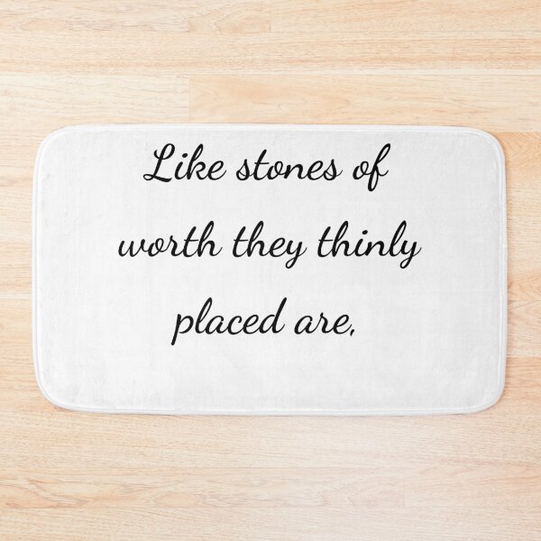 Item preview, "Like stones of worth they thinly placed are," - handwriting black designed and sold by ariksworld.